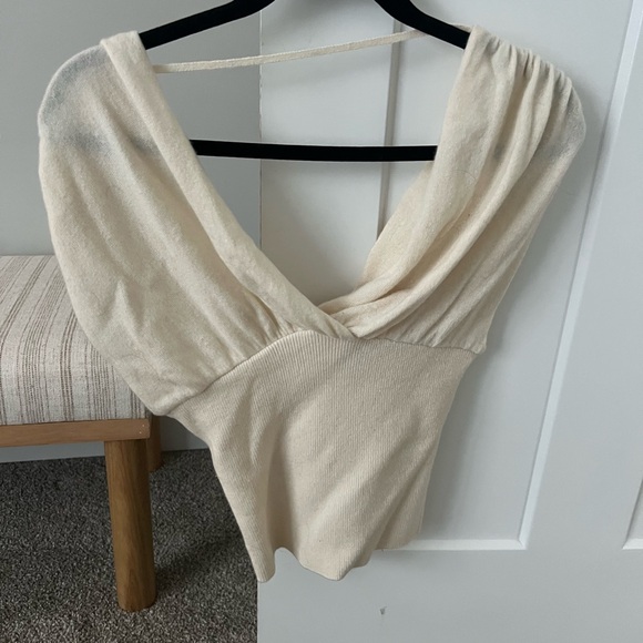 Reformation Cream Knit Top - Picture 4 of 6